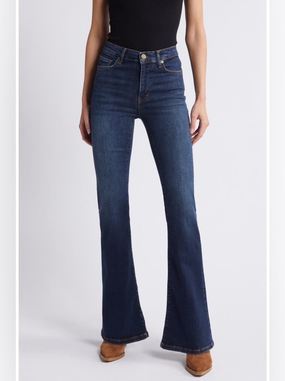 Frame Le Easy High Waist Flare Jeans